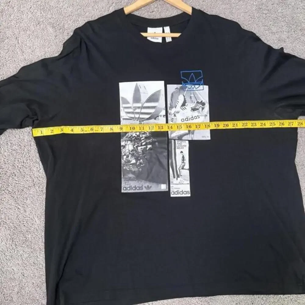 Adidas Originals‎ Common Memory Long Sleeve T-Shirt Black Men's 2XL